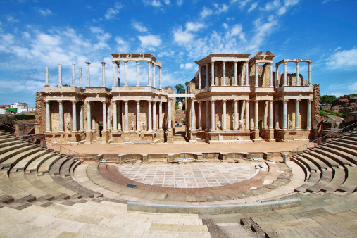 The Roman Theatre (Teatro Romano), Merida, Extremadura (Spain)