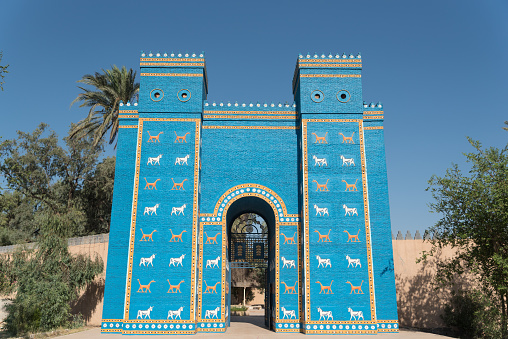 Ishtar gate in Babylon
