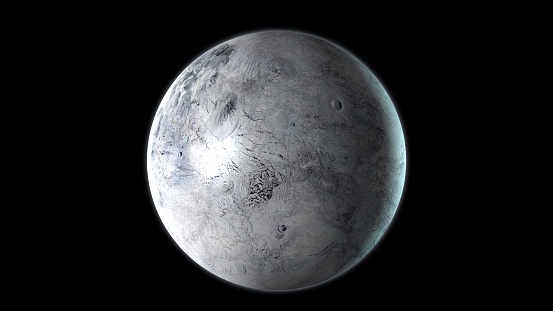 3D Rendering of Eris the drawf planet
