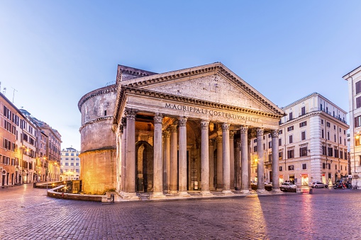 The Roman Pantheon is the most preserved and influential building of ancient Rome. It is a Roman temple dedicated to all the gods of pagan Rome.