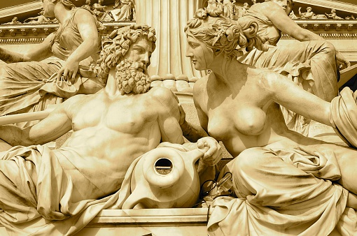 Zeus and Hera at Austria Parliament Building, Vienna.