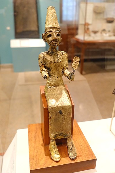Statue of El, the supreme Canaanite deity, located at the Oriental Institute Museum at the University of Chicago.