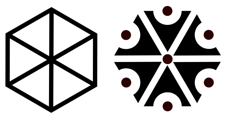 The symbols of either Rod or Perun.